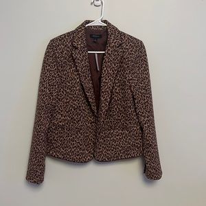 NWT Ann Taylor Animal Print Blazer Size 10